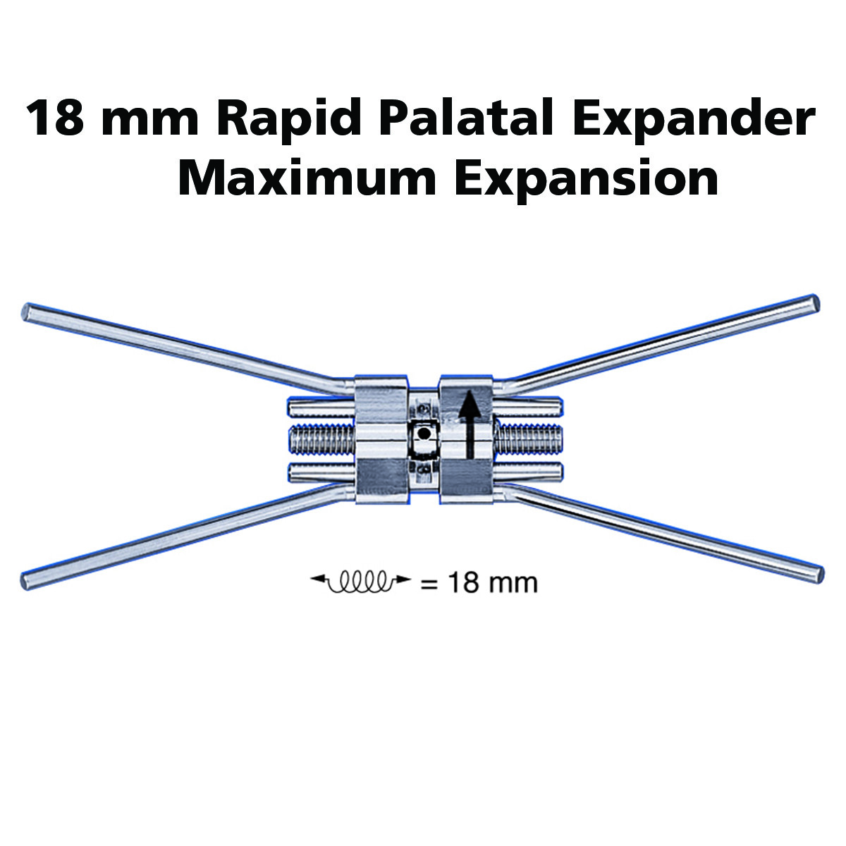 Dental 18 mm Ortho Maximum Rapid Palatal Expansion Screw made by LEWA