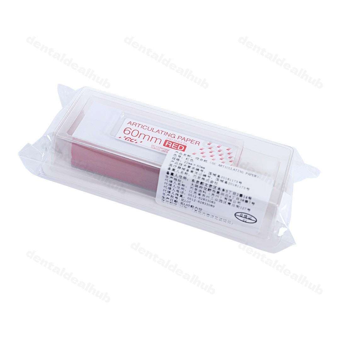 GC Articulating Paper 3 Sizes 120/240/480 Sheets Red Blue Dental Occlusion