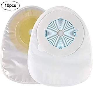 Disposable Colostomy Bags One-Piece Closed Stoma Bag 10 Count (Pack of 1)