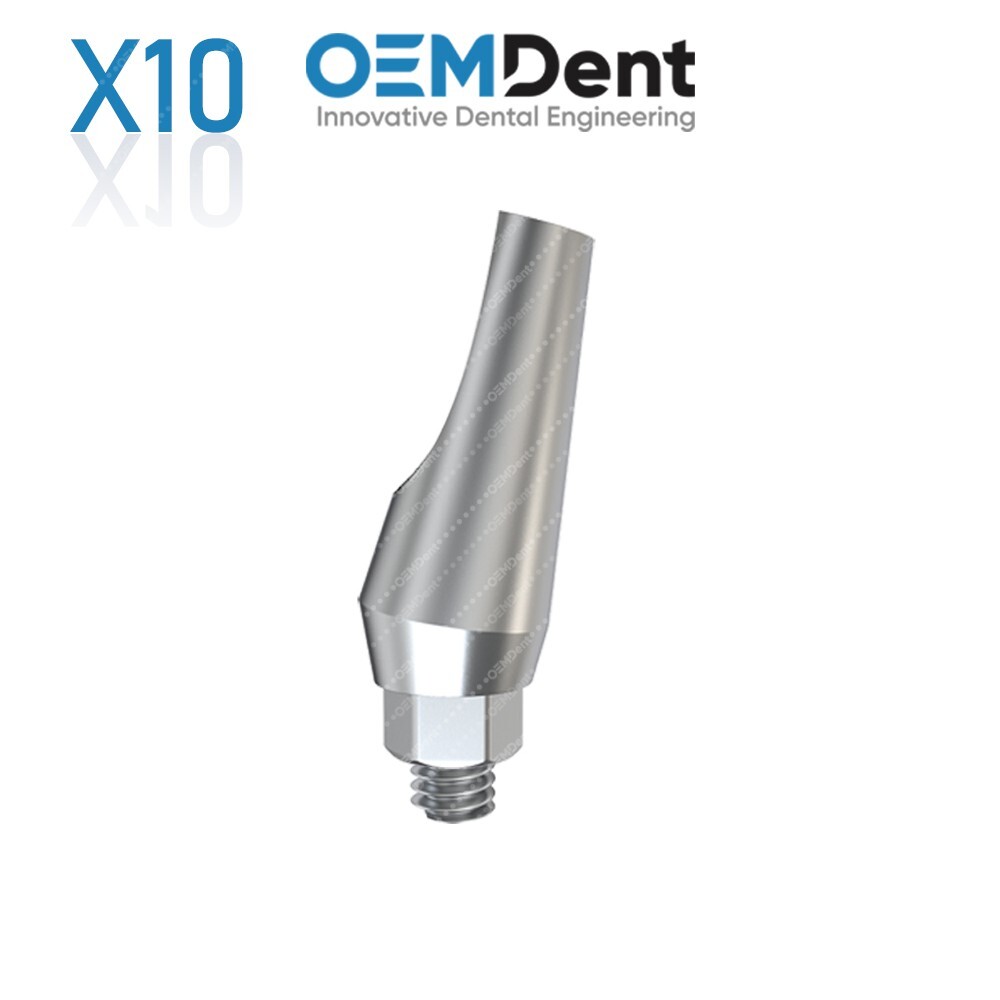 x10 Angulated Prosthetics 15° Regular Platform DSI® RP Compatible Conical