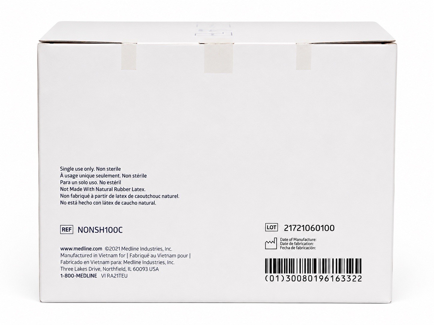 Medline NONSH100C Surgeon Hood Blue Tie Back Multi-Layer One Size Case Of 300