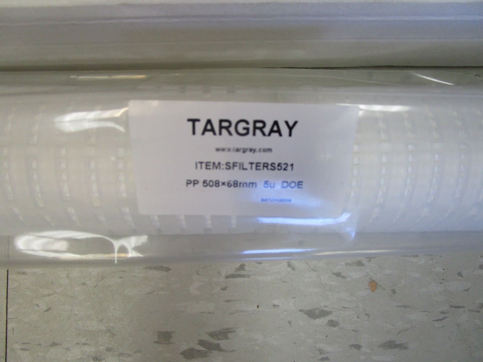 Targray Filter SFILTERS521 PP 508 X 68 MM 5u DOE New