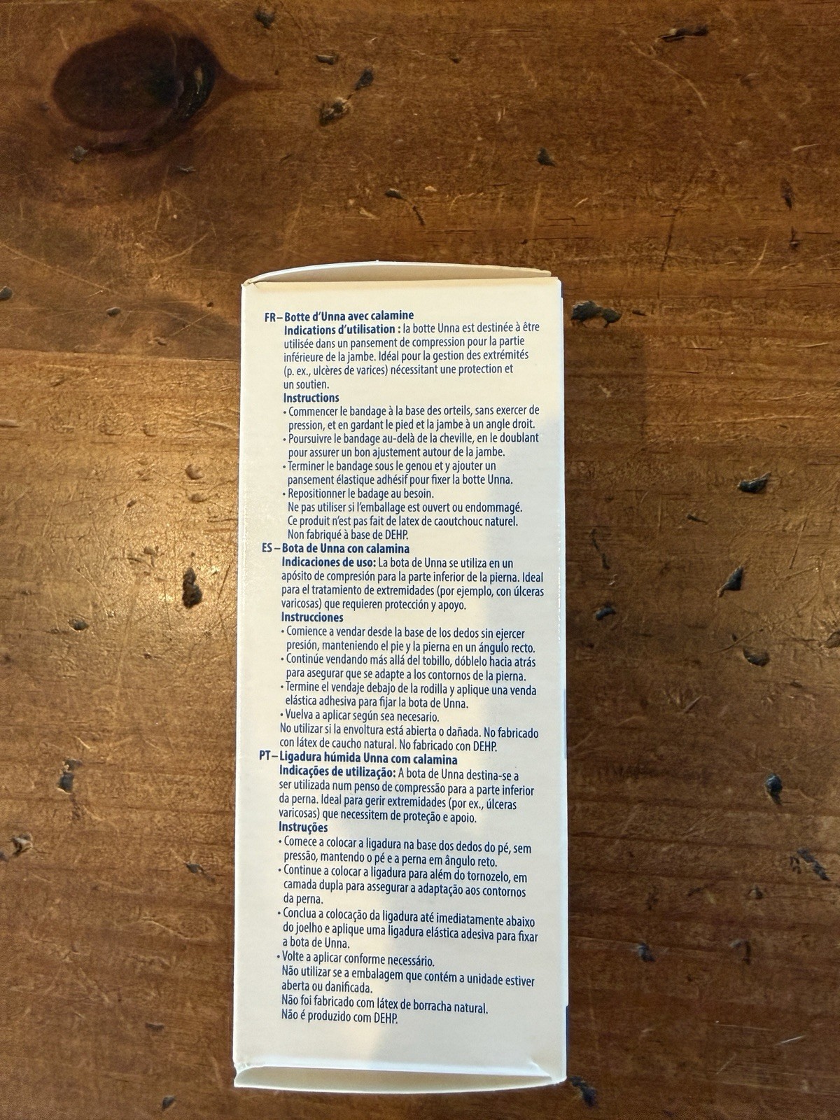 Unna Boot Bandage with Calamine 4″x10 Yds Cardinal Health Curity New REF 8036