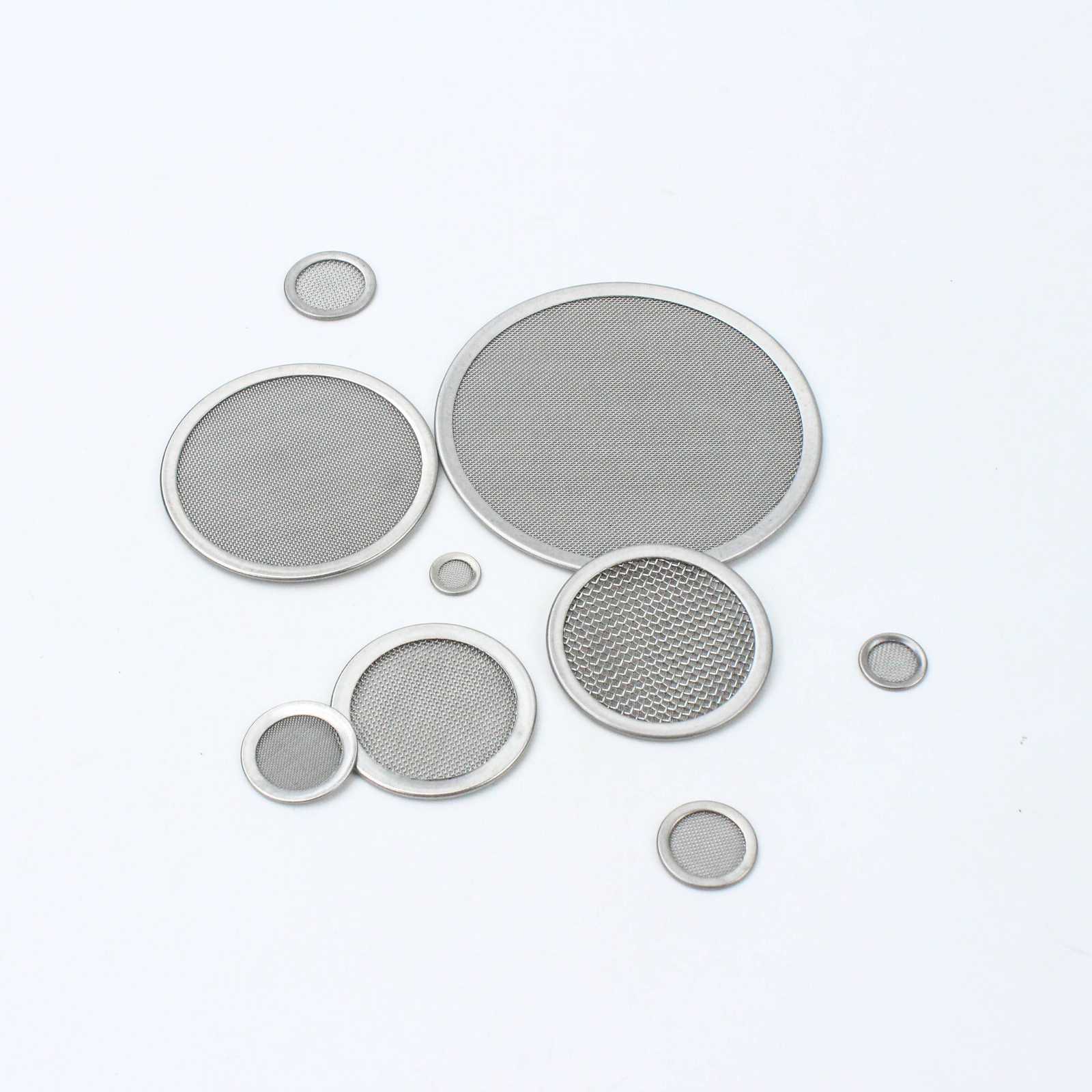 304 Stainless Steel Mesh Filter Disc Round Shape Wire Mesh Screen Various Size
