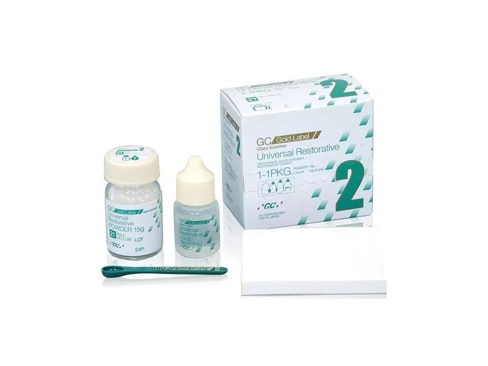Universal Restorative DentaL GC Gold Label 2 l Glass Ionomer Cement Mini pack FS