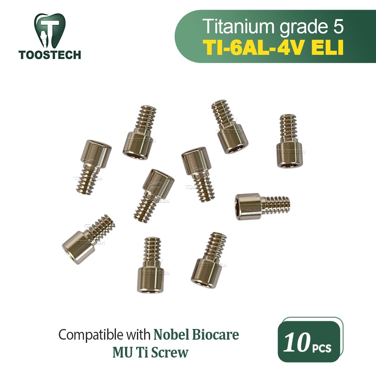 10pcs MU Abutment Screw Titanium Screw for Nobel biocare Multi units
