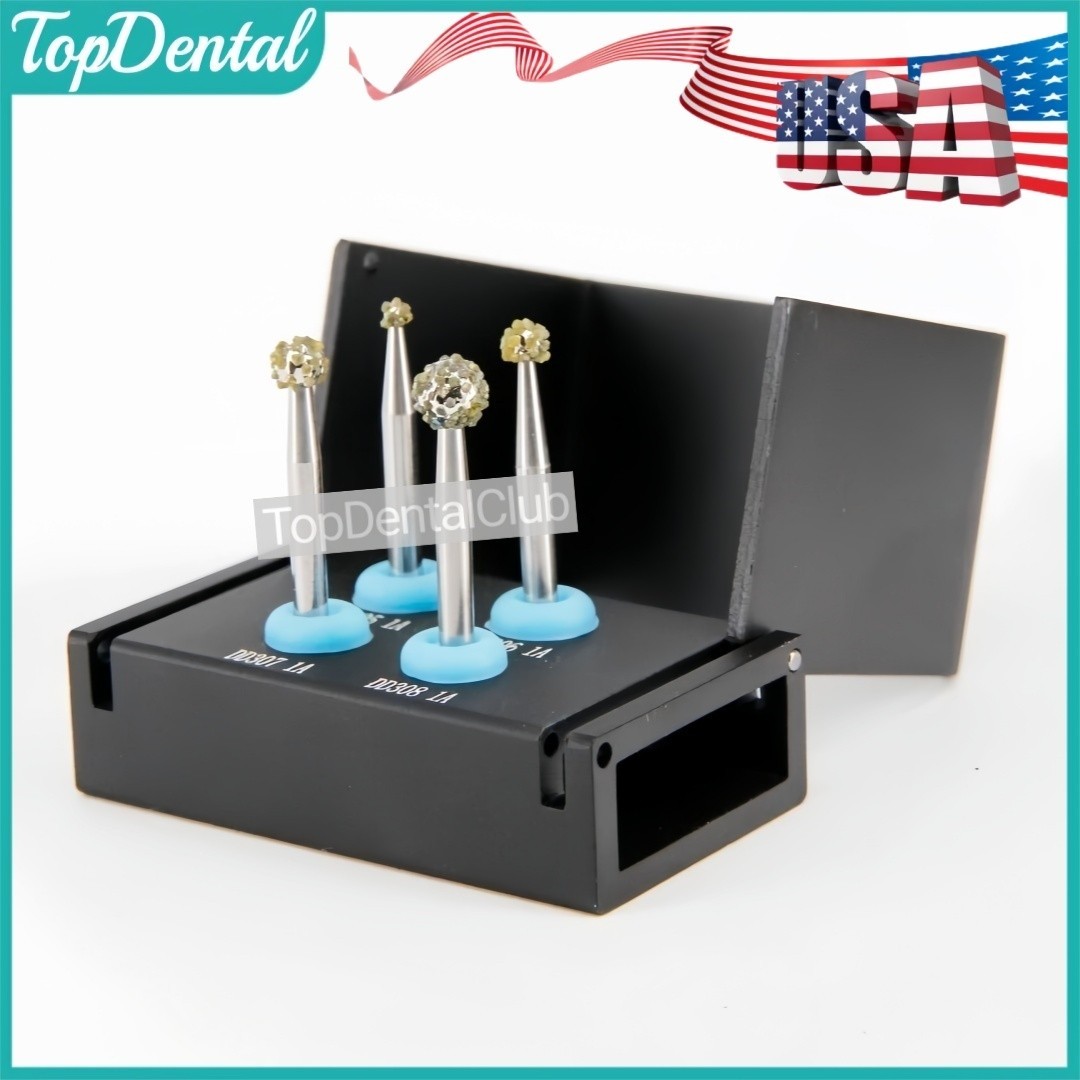 USA Dental Degranulation Burs Kit Bone Debridement Remove Soft Tissue Remnants