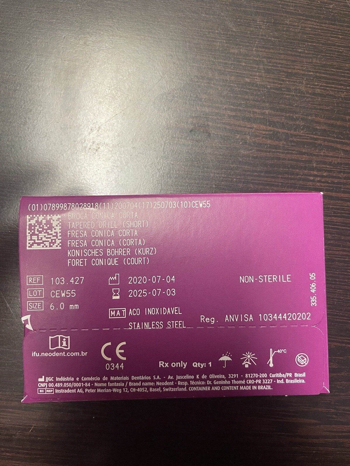 Neodent GM TAPERED DRILL SIZE 6.0