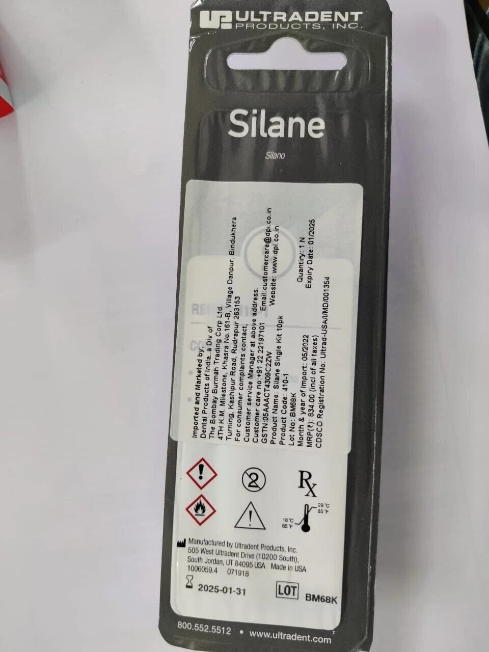 Ultradent Porcelain Silane Adhesion Promoter for Ceramics & Glass Fiber Silano