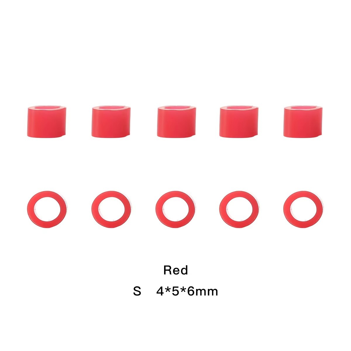 200Pcs Dental Hygienist Instrument Silicone Color Code Rings Autoclavable S+L