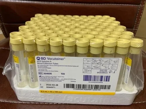 PRP TUBES, LIQUID ACD TEST TUBES ( 8.5ML ) PACK OF 100 TUBES -FREE SHIPPING