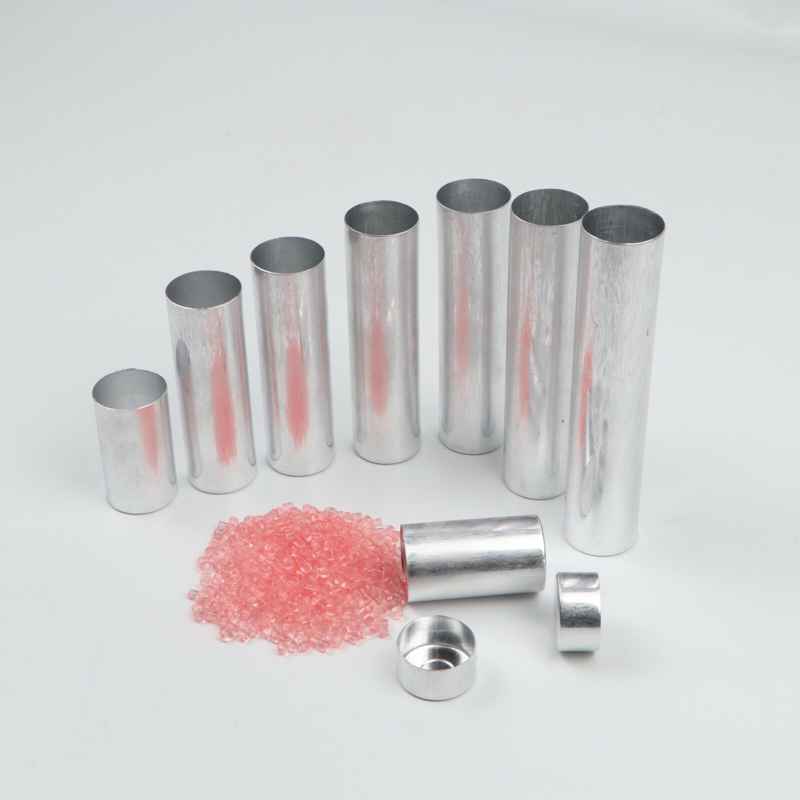 100PCS 25.5*77mm Dental Lab Empty Aluminum Tube Cartridges For Denture Diameter
