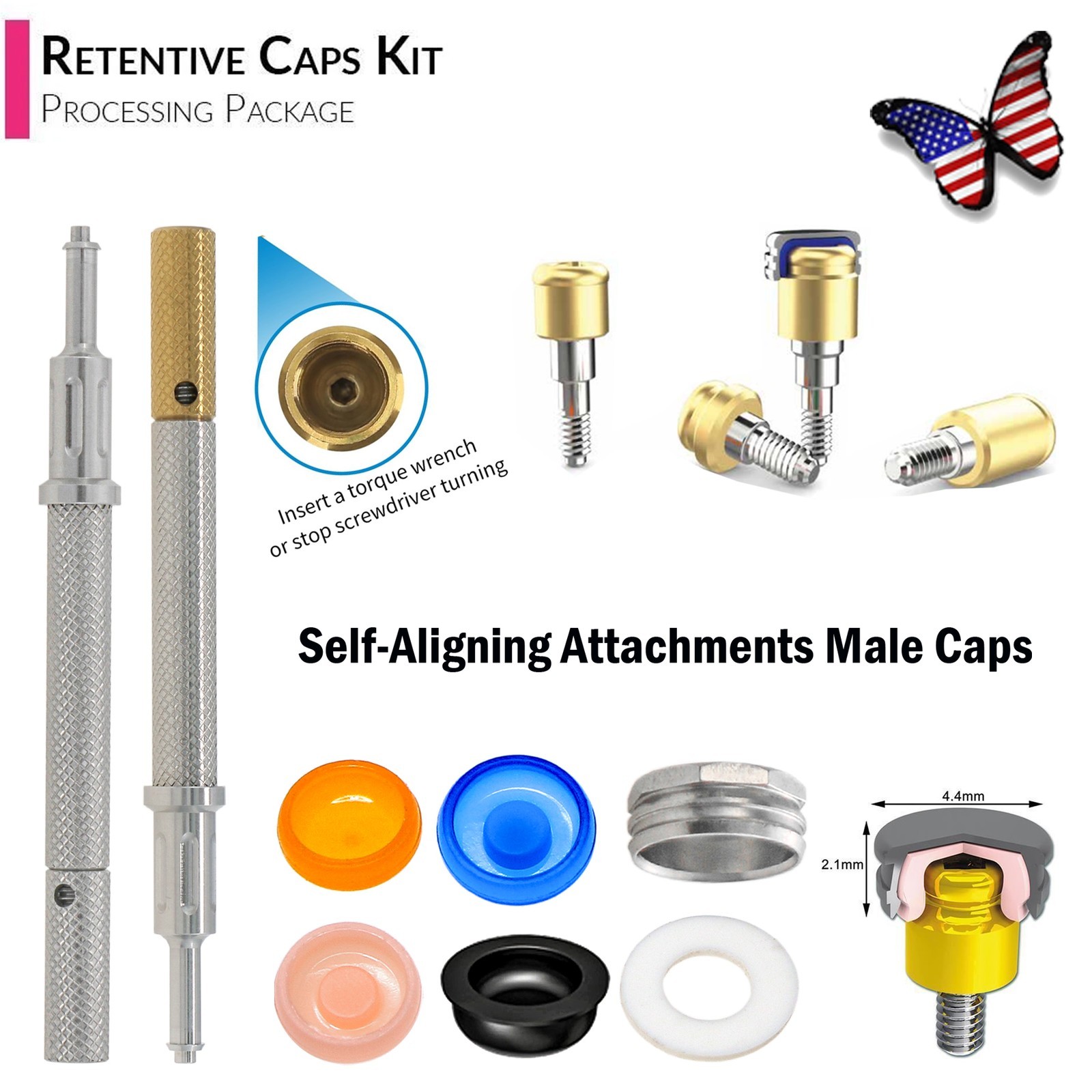 US Zest Nobel Biocare Active Locator Abutment NP/RP Implant Conical Connection