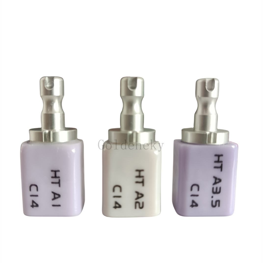 C14 Low Transparency Dental Glass Ceramic Liithium Diislicate Blocks CAD C