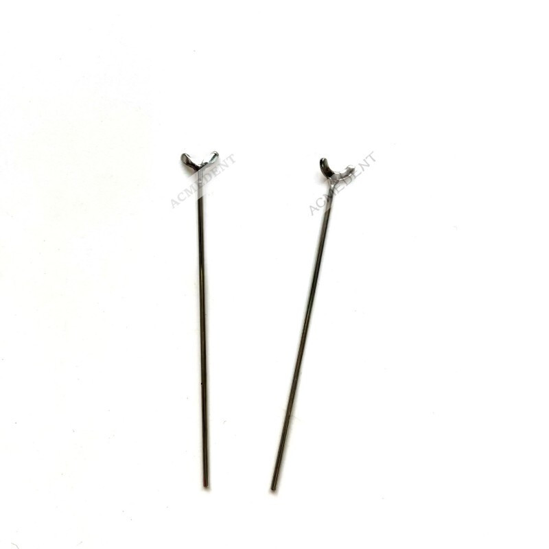 100-Pcs Dental Ball Retainer J Clasp 0.8 Ortho Oblique Clasps Y-Type Scheu Style