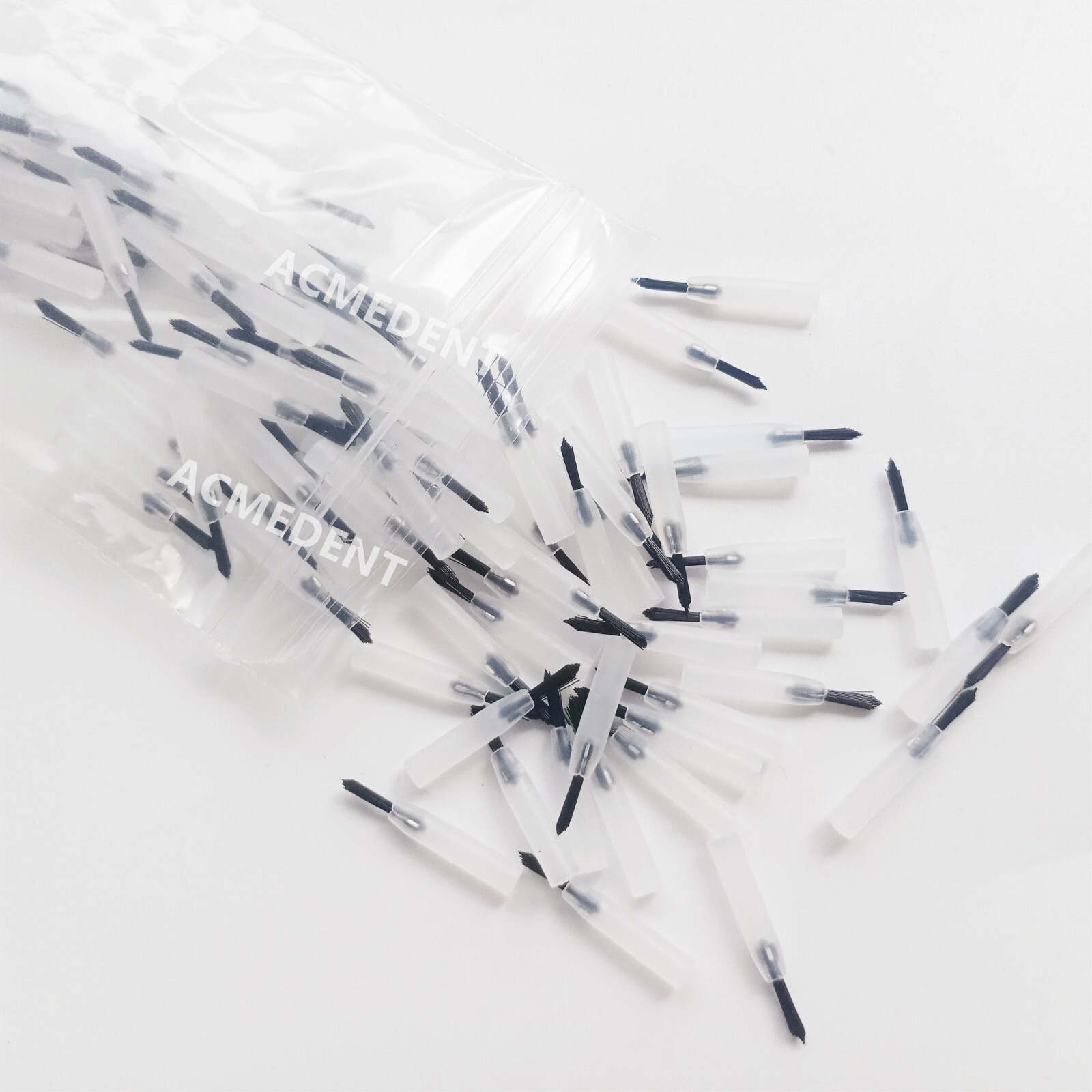 1000Pcs Dental Micro Brushes Composite Resin Mini Applicator Brush Tips Handle