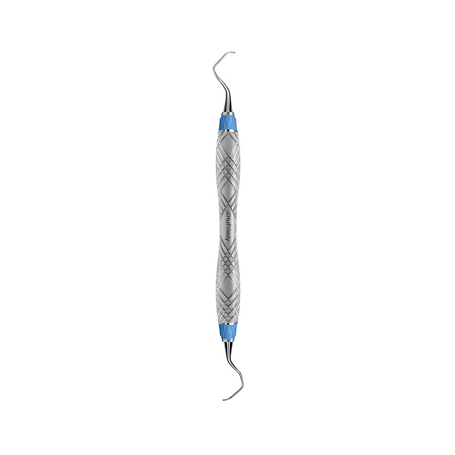 HU-FRIEDY #17/18R CURETTE RIGID, EE2,HARMONY, BLUE ERGONOMIC HANDLE (x3)