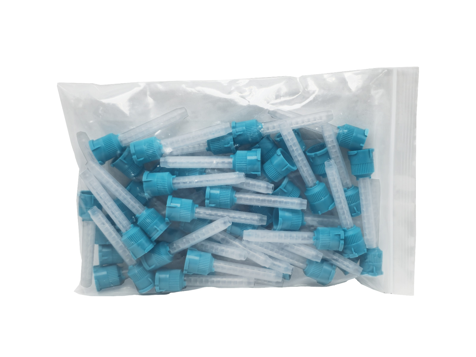 Defend Type VP-8104T 50x 6.5mm Teal Mydent T-Style Mixing Tips