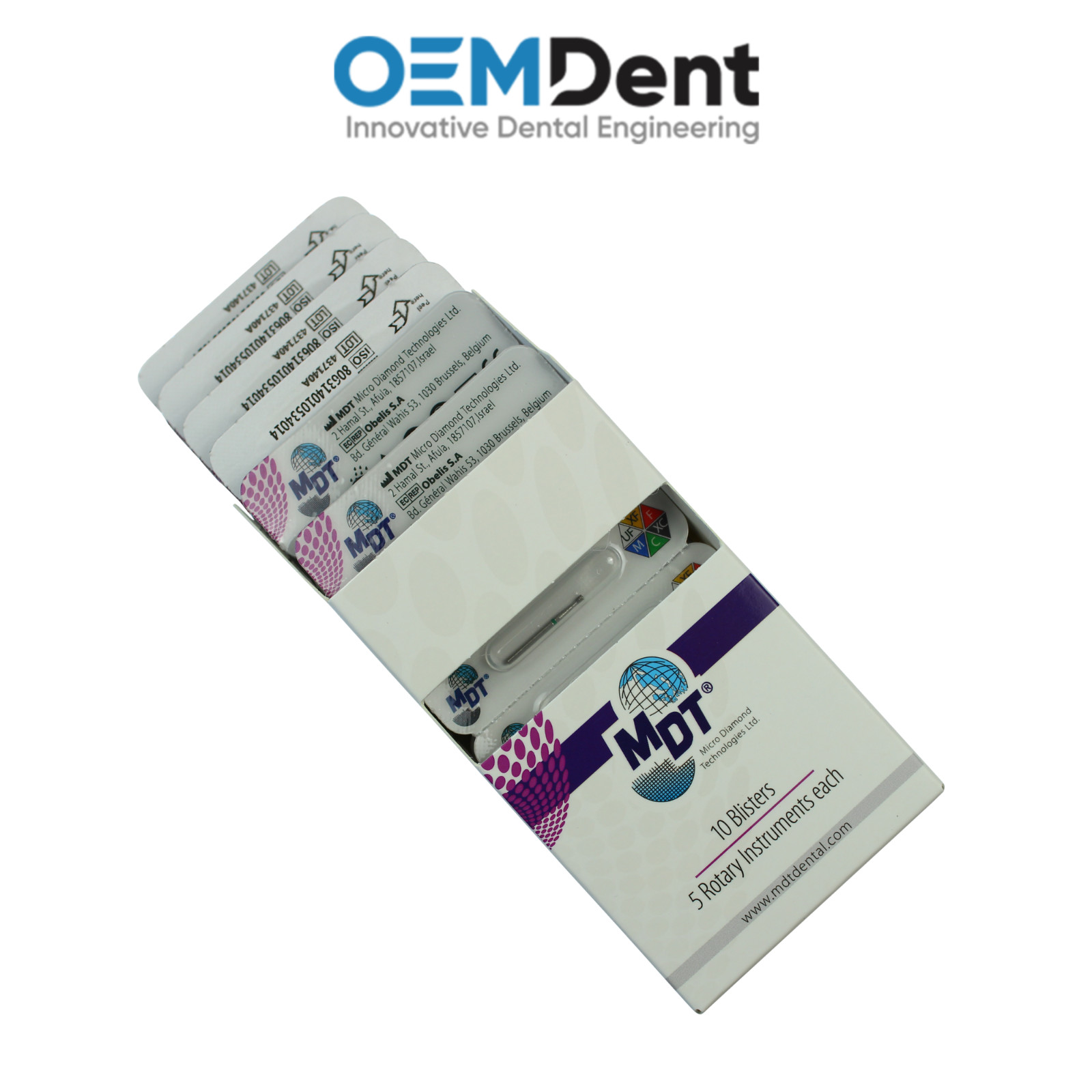 MDT FG Diamond Burs Inverted Cone 010 Cavity Prep Undercut Creation Restorations