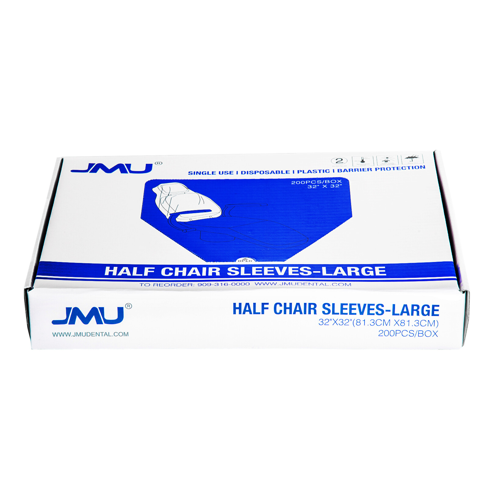 JMU 200pcs Dental Disposable Half Chair Cover Large 32″X32″