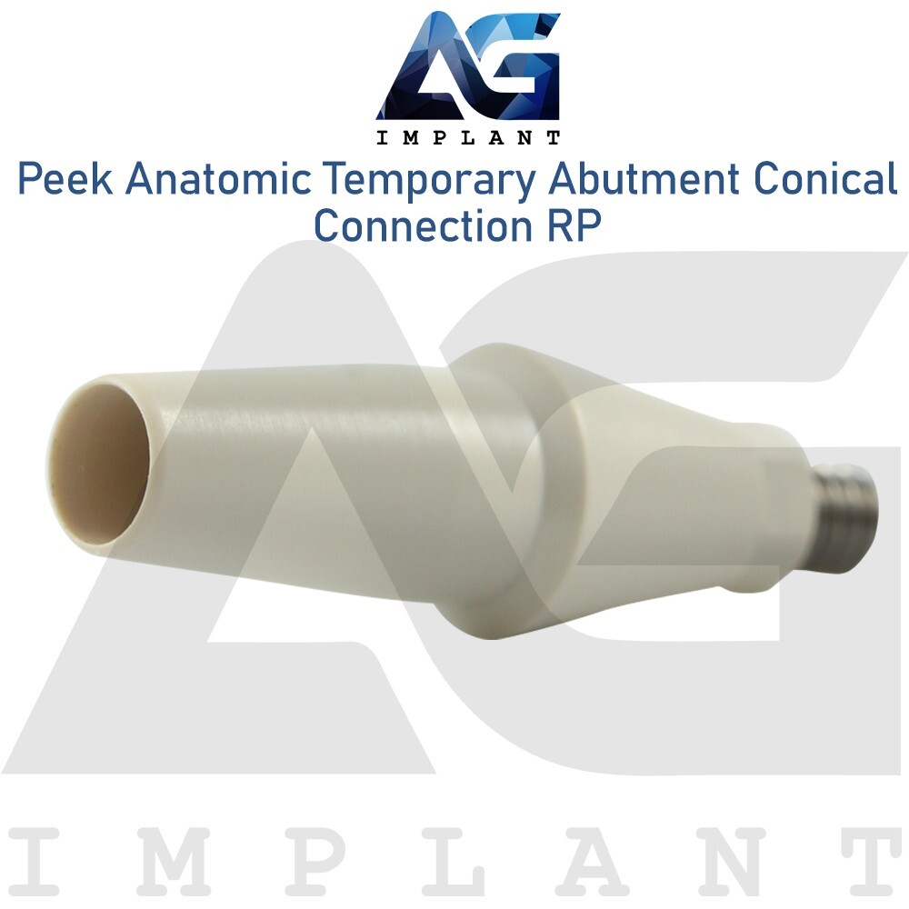 10 Peek Temporary Anatomic Straight Prosthetic System RP Conical Connection