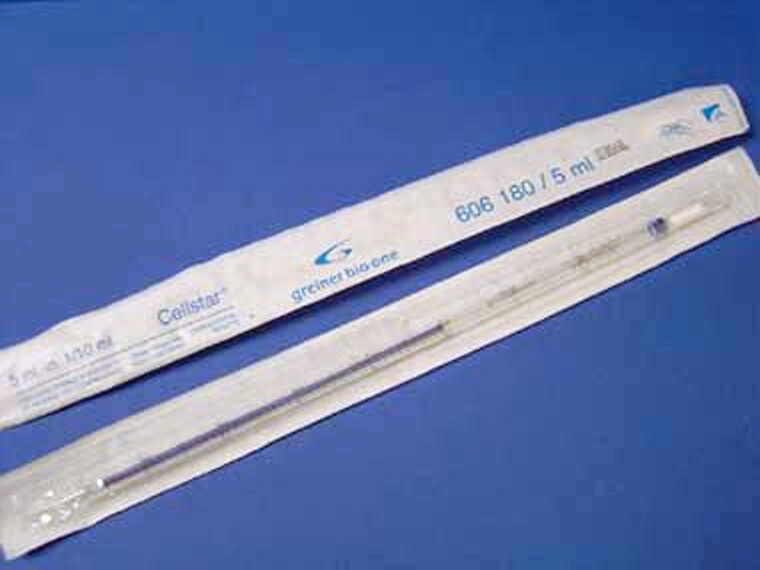 *Sterile* Greiner 5ml Serological Pipet Individual Pack 606180 200/CS