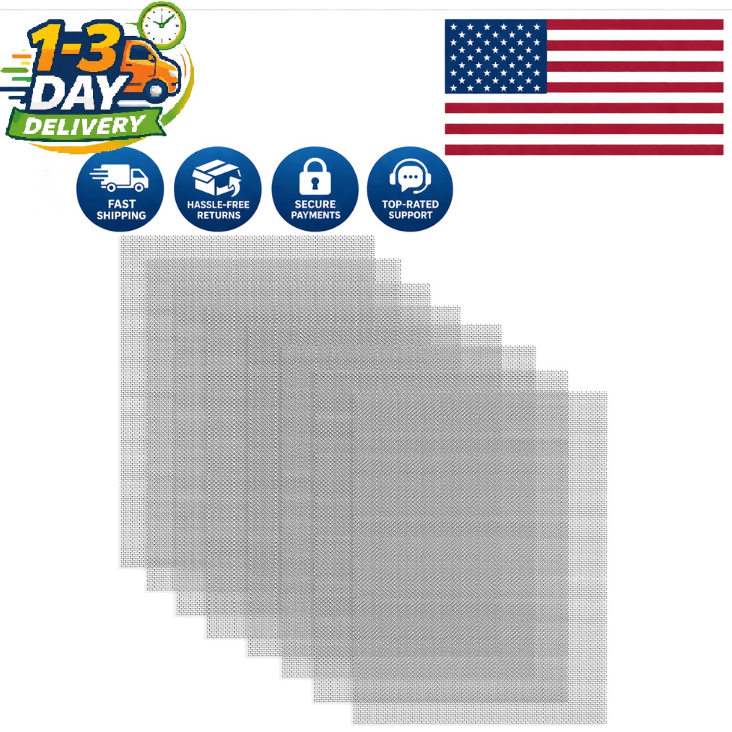 Bendable Stainless Steel Wire Mesh Sheets – 8.3″ x 11.8″ for Custom Applications