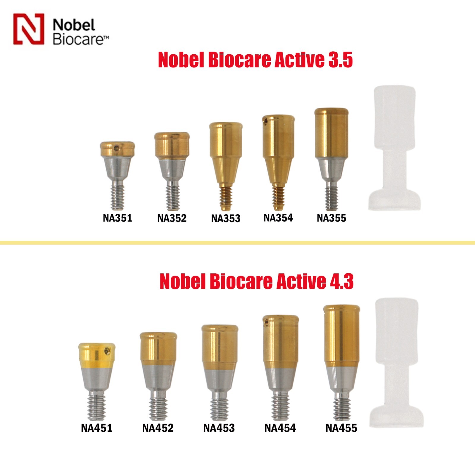 US Nobel Biocare Locator Abutment Replace Conical Connection Compatible NP/RP
