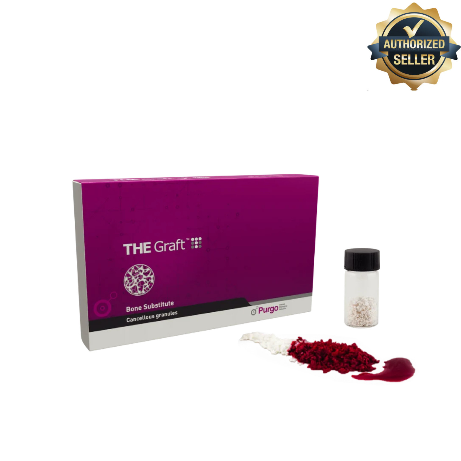THE Graft Sterile Cancellous Granule, 0.25 – 1.0mm, 1.2cc Vial, 1/Pk #BG-A05