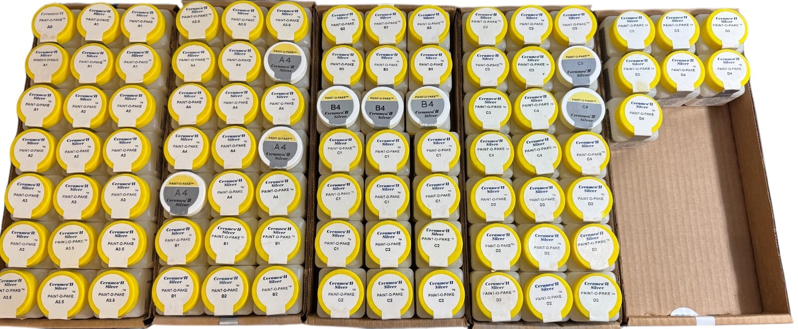 Ceramco 2 Silver – Powder Opaque – Lot of 91 bottles