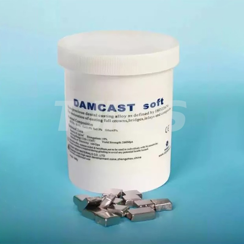 1kg Dental Nickel Base Casting Alloy Beryllium-free for Crowns Bridges Inlays