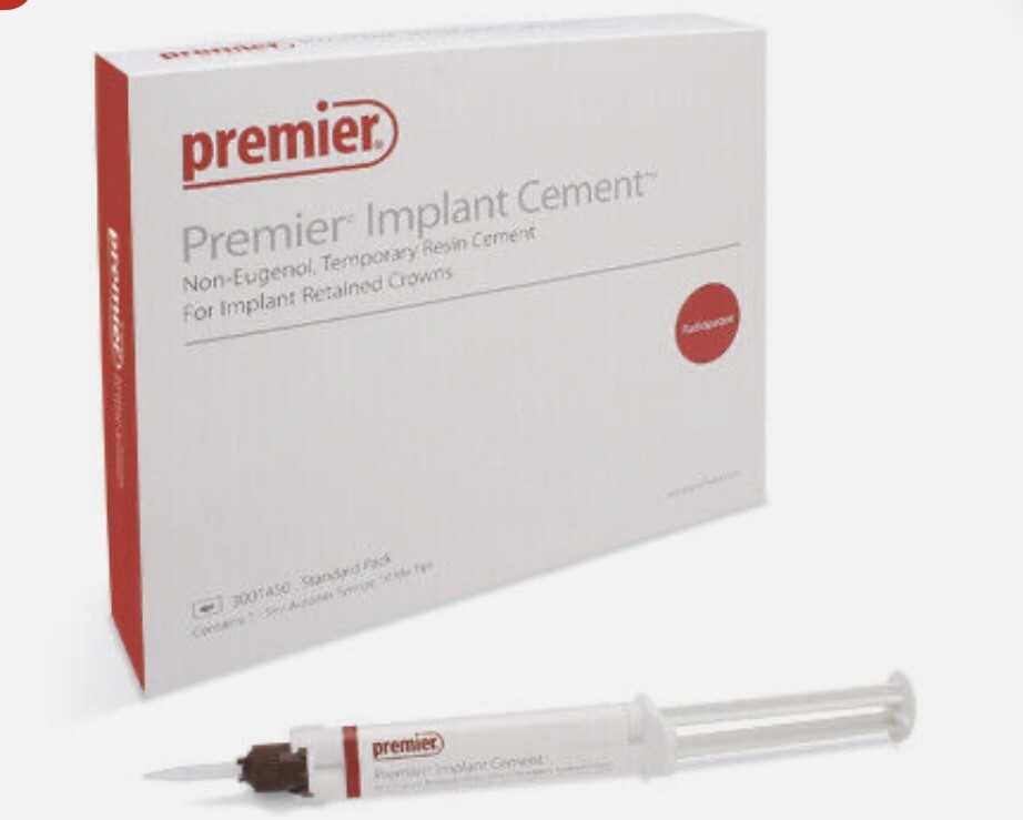 Premier Dental 3001450 Implant Cement Two Step Cure Calcium Hyrdoxide Standard