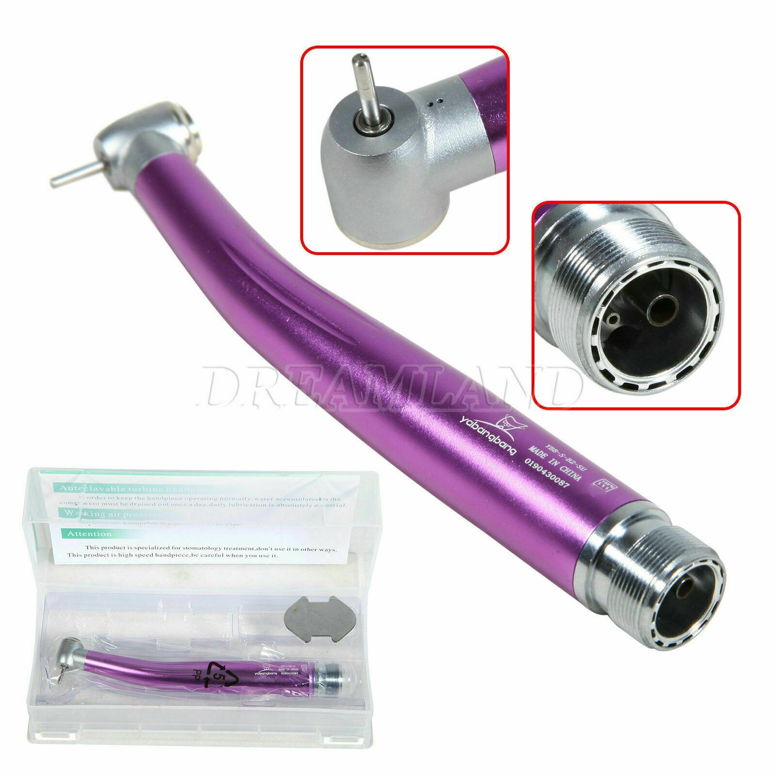 1-10 NSK Style Dental High Speed Handpiece Air Turbine 2/4 Hole 7 Colors USA