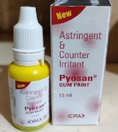 PYOSAN Dental Gum Paint Astingent & Counter Irritant 15ml Bottle