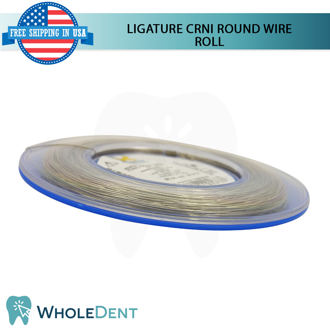 Orthodontic Dental CrNi Ligature Round Wire Roll Stainless Steel .30mm /.012″