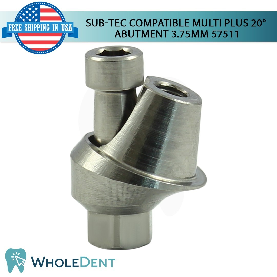 5x Dental Titanium Angulated 20° Multi Unit Prosthetic BEGO® Compatible 57511