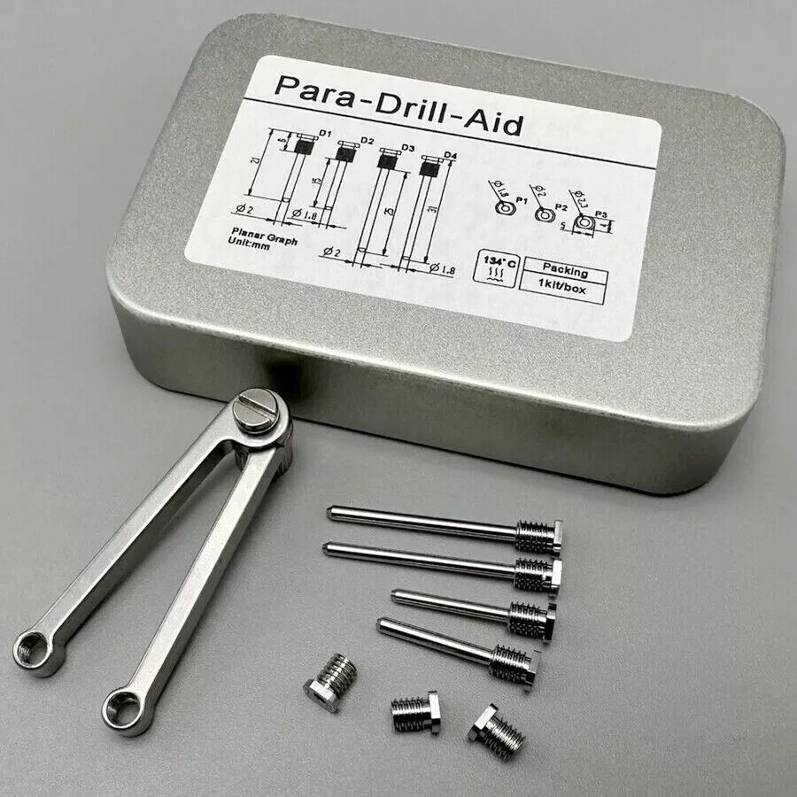 Dental Parallel Para Drill Aid Implant Position Sleeves Pilot Guide Pins Locator