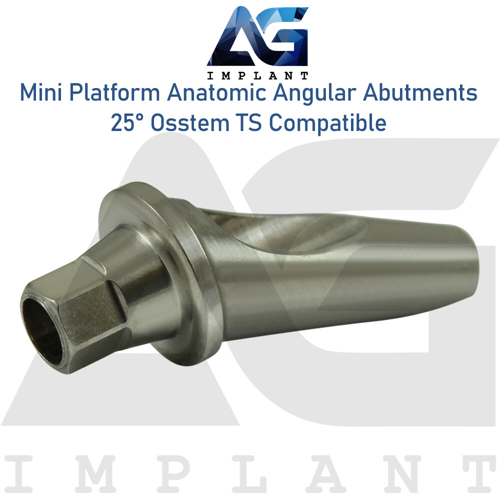 Dental Mini Platform Anat0mic Angled Prosthetic 25° 0sstem®TS Compatible