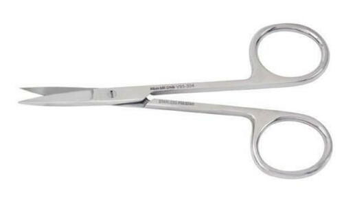 Miltex Vantage Iris Scissors,Sraight Blade,Stainless Steel, 4-1/8 Length V95-304