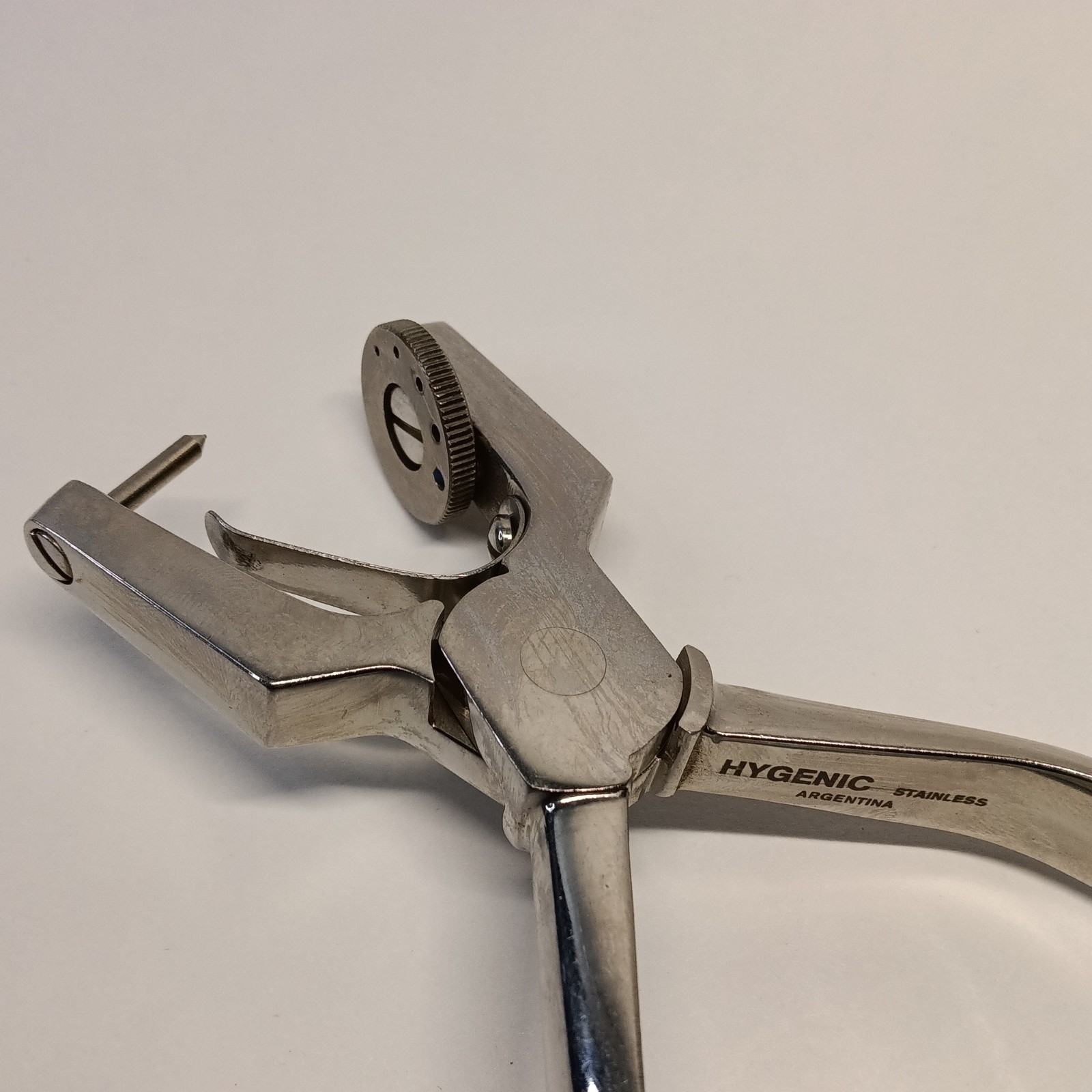 Hygenic Dental Stainless Rubber Dam Punch and Patterson Dental Tweezer – Used