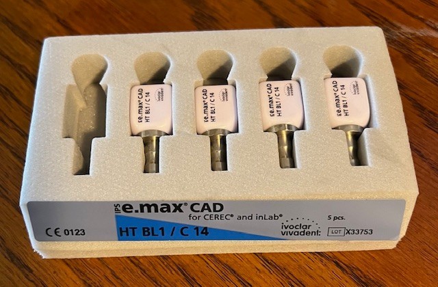 IPS e.max Cad HT BL1 C14, 4 blocks for CEREC and inLab