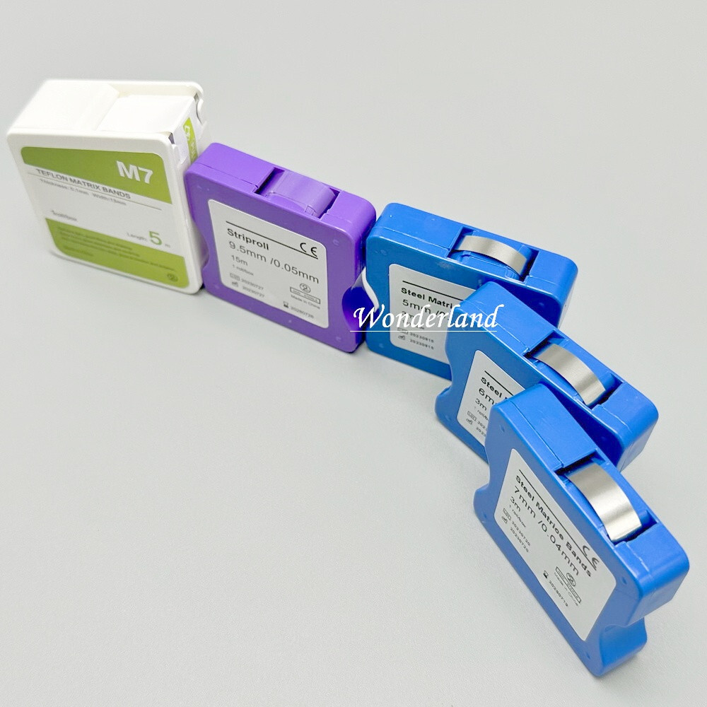 Dental Matrix Bands Teflon/S.S/Resin Film Restoration Light Cured Strip Roll