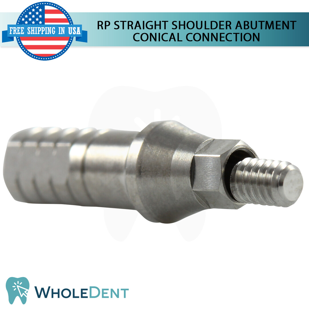 10x Regular Platform Conical Connection Straight Shoulder Abutment Ø4.0mm Dental