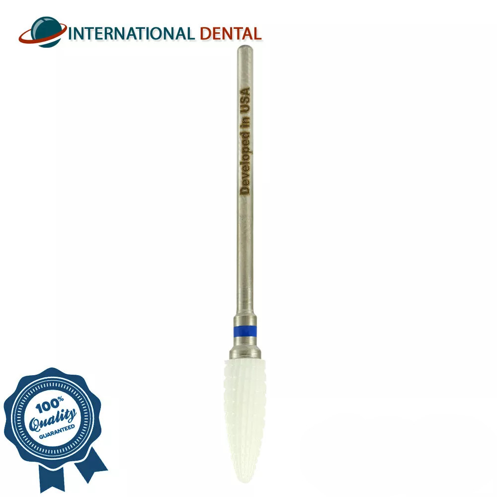 Dental Laboratory Lab Zirconia Bur Ø6mm 64000501 Cross Cut Standard Grit Tool