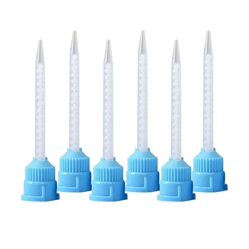 100 Pcs Dental Silicone Mixing Mixing Head Rubber Conveying Disposable Nozzle US