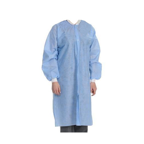 ValuMax 3560MBXL Easy-Breathe Lab Coats Medical Blue Extra Large 10/Pk