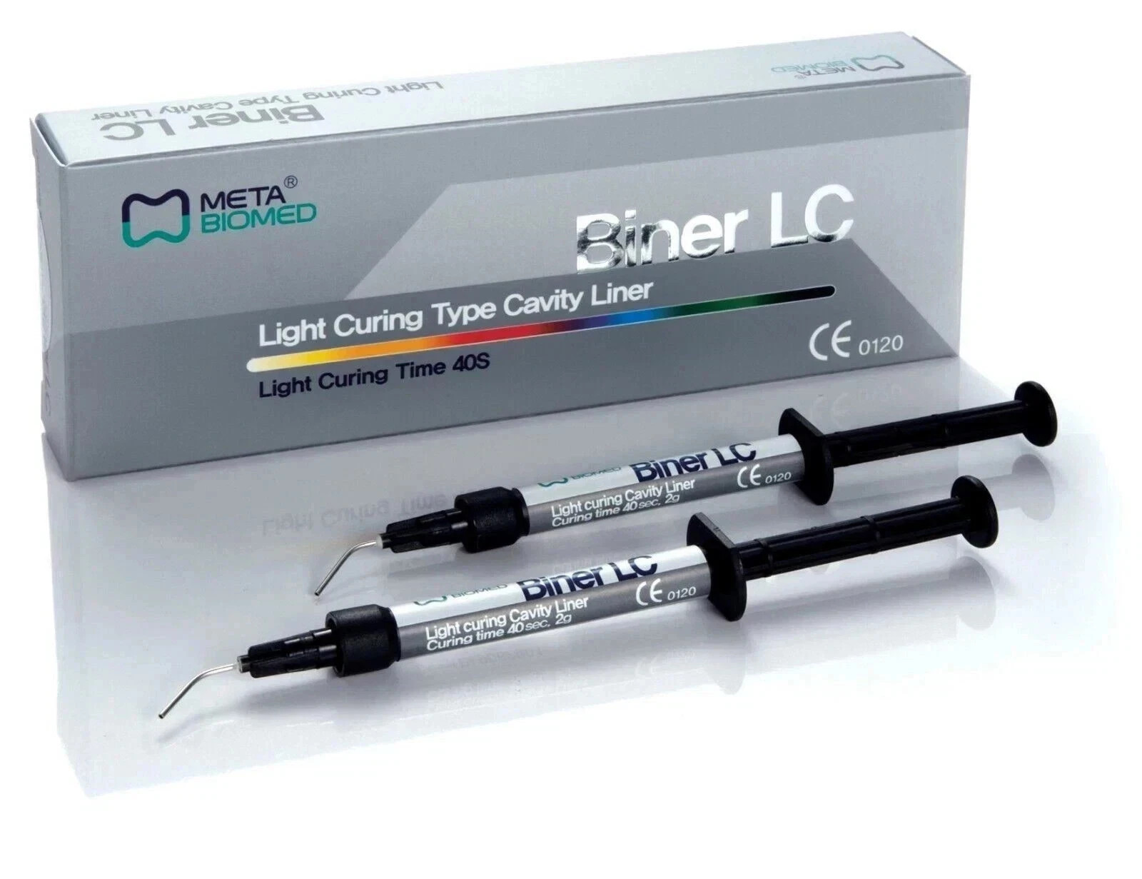 Cavity Liner 2 x 2gm Syringe Pack by Dental BINER LC Light Curing Type FREE SHIP