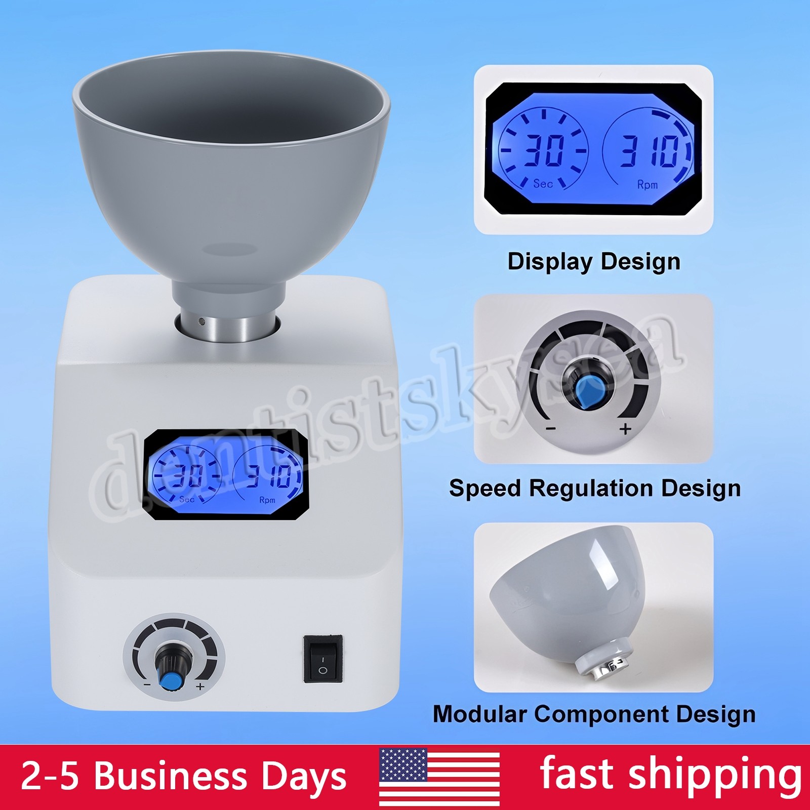 High-End Dental Printing Die Mixer Machine Alginate Dentistry Tools USA STOCK
