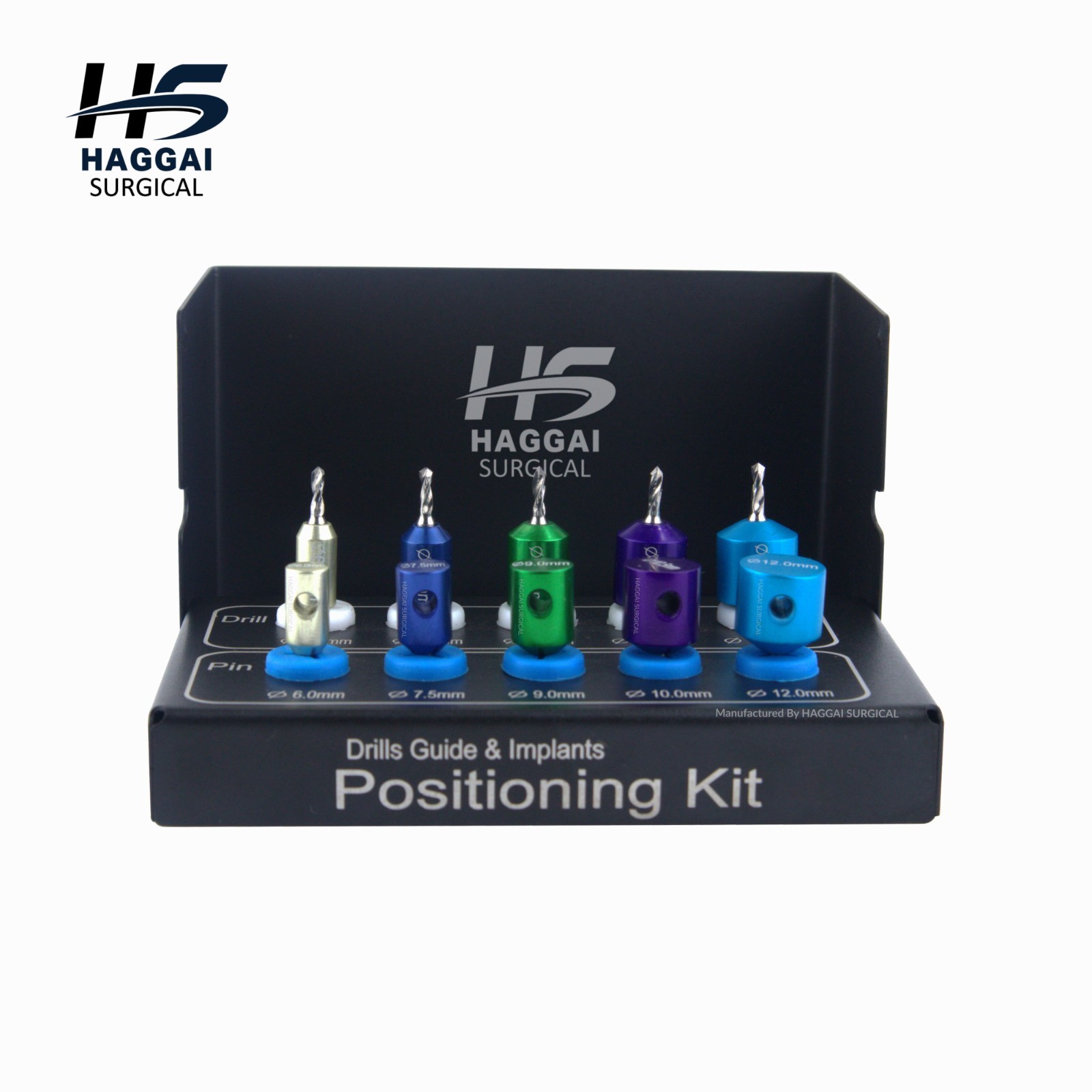 Implant Positioning Guide Kit ∅6.0-12mm – 10 Pcs Dental Spacing Tool Drill Set