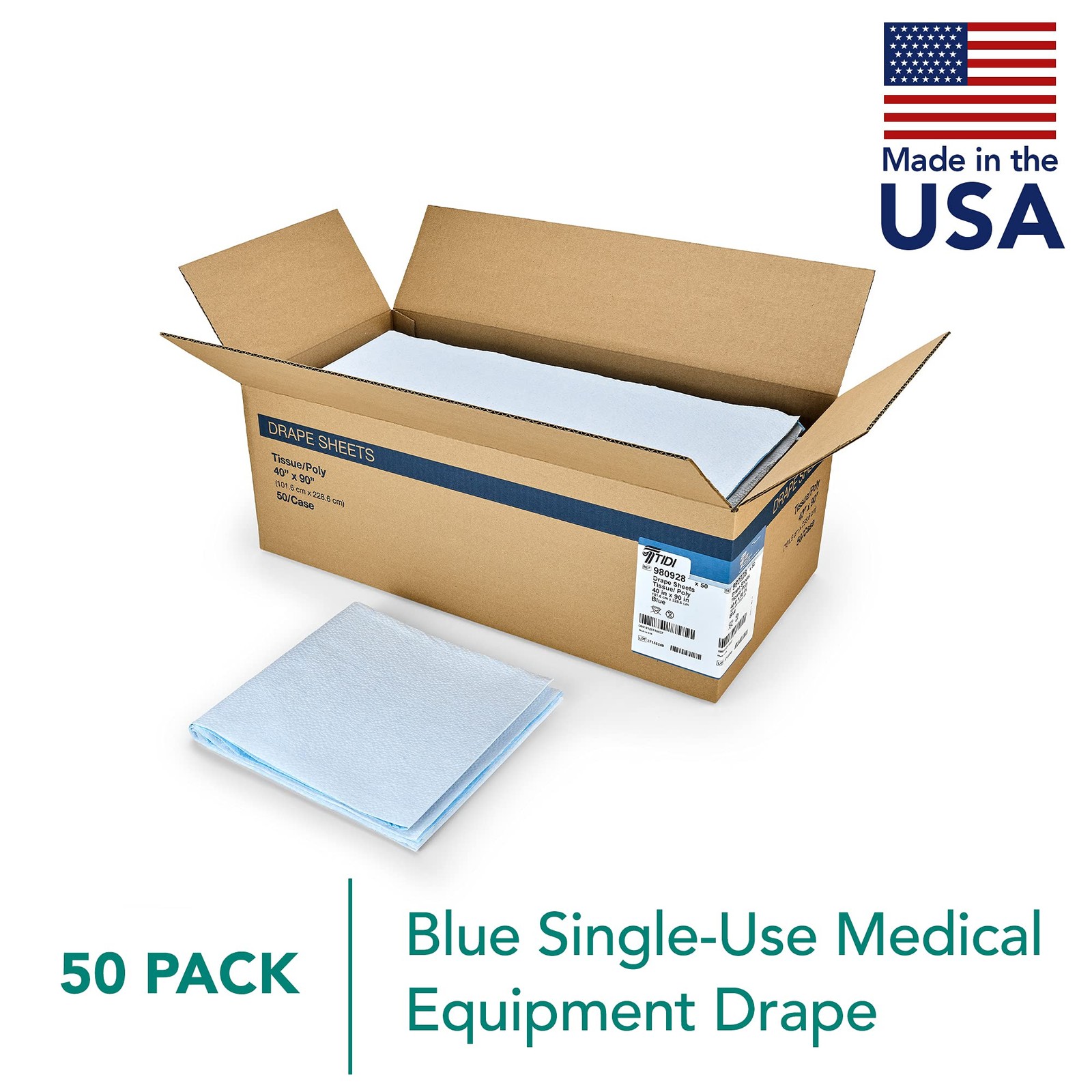 980928 Single-Use Medical Equipment Drape, Stretcher Sheet or Exam Table Paper,